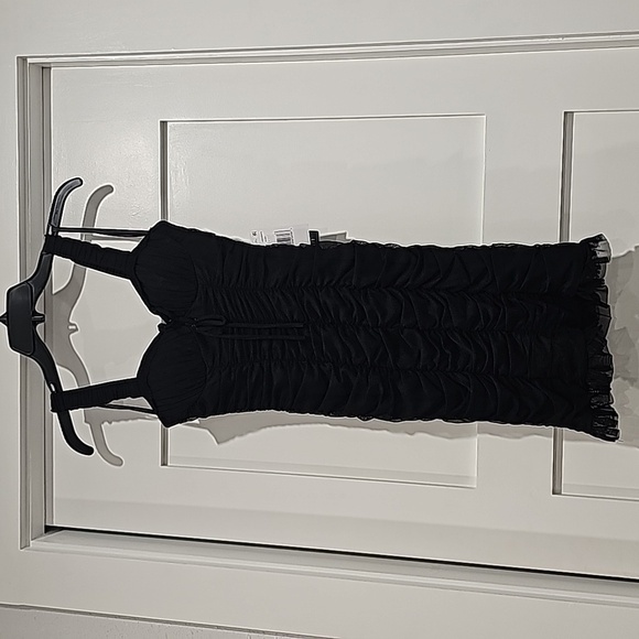 City Vibe Ruched Bodycon Mini Dress Lace Up Bustier HOMECOMING - Picture 1 of 6